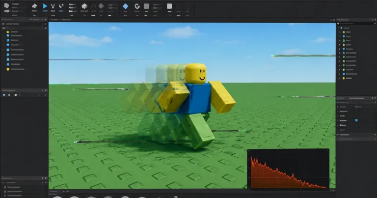 Roblox Studio running at low FPS on an empty Baseplate.