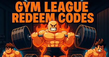 Working Gym League Codes October Muscular Roblox characters lifting heavy weights with flames in background