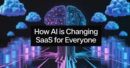 Neon ai brain over city skyline and glowing cloud servers