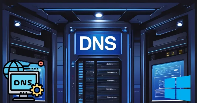 Windows DNS server illustration for clearing DNS cache tutorial