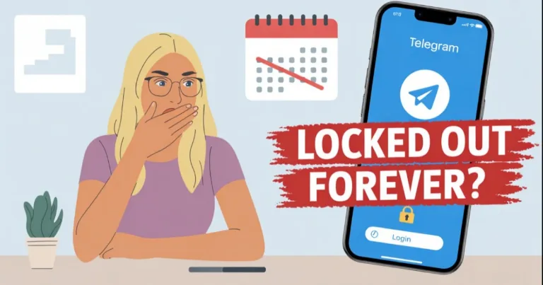 How to Delete Your Telegram Account If You Lost Your Password and Can't Log In Woman looking concerned at locked out Telegram account on mobile phone