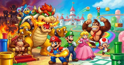 Super Mario Bros. Movie cast fan artwork, game accuracy ranking